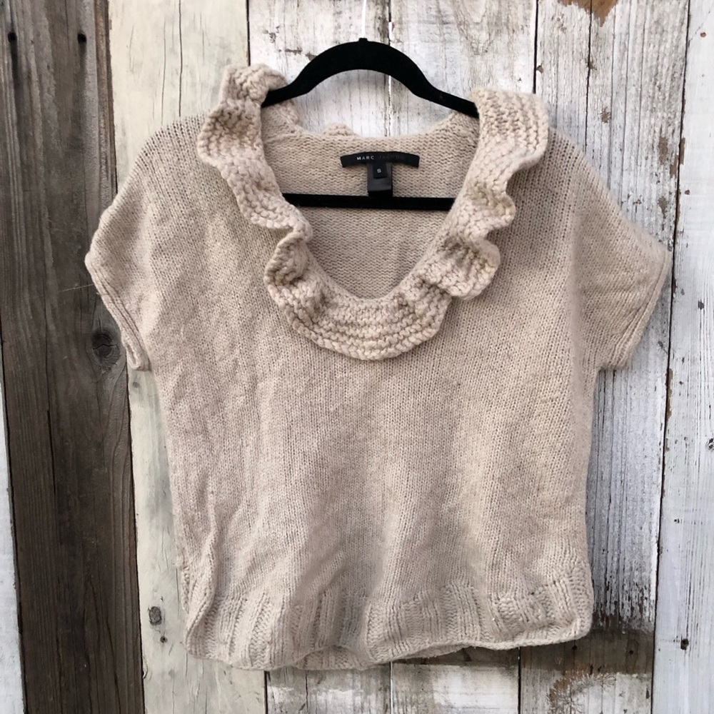 Marc Jacobs Ruffle Neckline Pullover Sweater